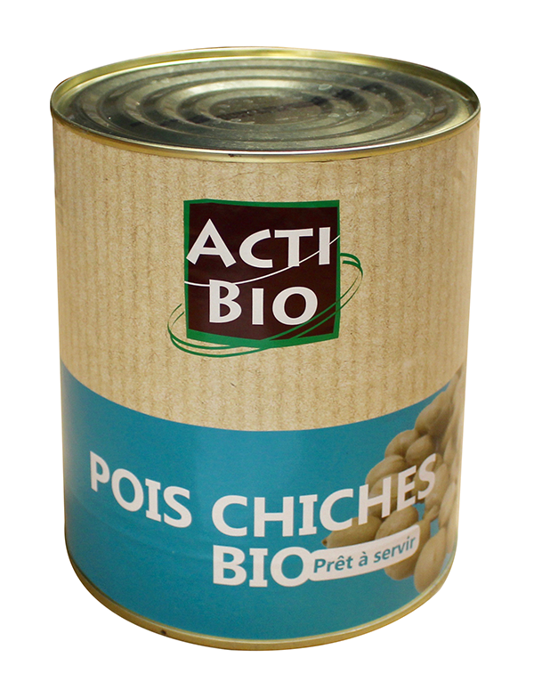 Pois chiches en conserve biologique