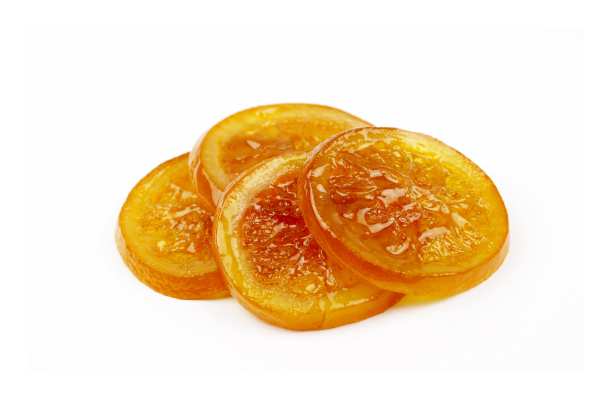 Rondelles d'orange confites biologiques