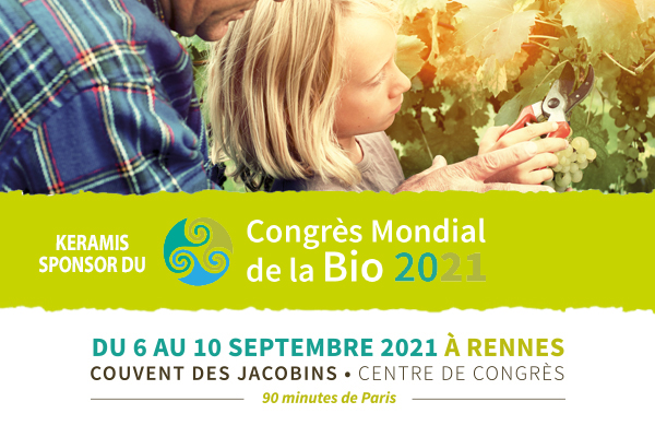 Keramis sponsor du Congrès Mondial de la bio